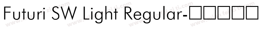 Futuri SW Light Regular字体转换